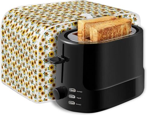 عباد الشمس النحل 2 شريحة محمصة غطاء المطبخ الأجهزة الصغيرة يغطي بصمة ودهني حامي آلة قابل للغسل البوليستر محمصة غطاء غبار مع ديكور المنزل المطبخ in Kuwait