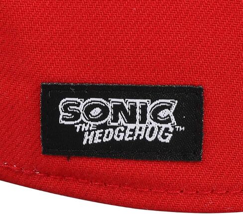 قبعة Bioworld Sonic The Hedgehog Knuckles ذات الوجه الكبير للرجال باللون الأحمر in Saudi Arabia