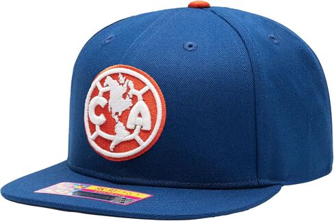 Club America 'America's Game' Glow in The Dark Adjustable Snapback Hat/Cap | Blue in Saudi Arabia