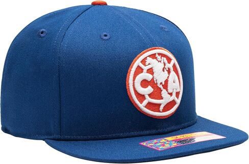 Club America 'America's Game' Glow in The Dark Adjustable Snapback Hat/Cap | Blue in Saudi Arabia