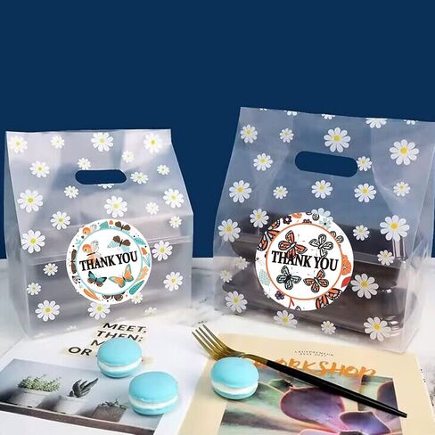 Floral Butterfly Thank You Stickers Small Business Butterfly Stickers Roll 1.5 Inch - Butterfly Decor Wedding Bridal Birthday Party Favors Shower Wedding Stickers 500 Pcs/Roll in Saudi Arabia