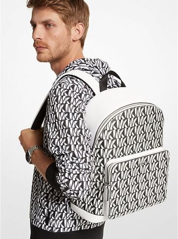 حقيبة ظهر مايكل كورس للرجال بشعار Copper MK 37F3COLB2R Graphic Logo Commuter Pack باللون الأبيض 196237100054 in Saudi Arabia