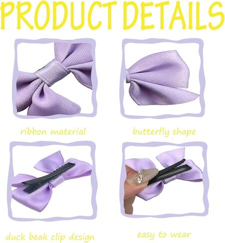 مشابك شعر على شكل فيونكة باللون الأخضر الفاتح، زوج واحد مقاس 2.16 بوصة، مشابك شعر للأطفال مغطاة بالكامل بلون سادة، إكسسوارات شريط من الحرير المضلع للفتيات الصغيرات والرضع والأطفال الصغار in Kuwait