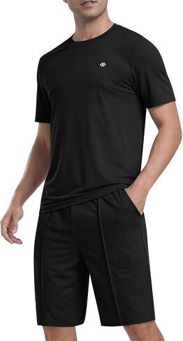 MoFiz Mens Tracksuits 2 Piece Short Set Outfits Cozy Lightweight Sweatsuits Active Running Sports Casual Sets in Saudi Arabia