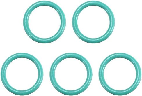 uxcell Fluorine Rubber O-Rings, 8mm OD 6mm ID 1mm Width FKM Seal Gasket for Machinery Plumbing, Green, Pack of 5 in Saudi Arabia