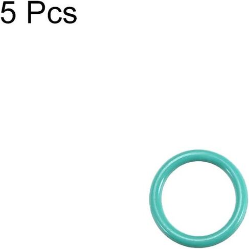 uxcell Fluorine Rubber O-Rings, 8mm OD 6mm ID 1mm Width FKM Seal Gasket for Machinery Plumbing, Green, Pack of 5 in Saudi Arabia