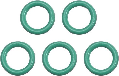 uxcell Fluorine Rubber O-Rings, 8mm OD 6mm ID 1mm Width FKM Seal Gasket for Machinery Plumbing, Green, Pack of 5 in Saudi Arabia