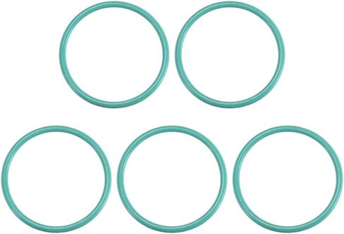 uxcell Fluorine Rubber O-Rings, 8mm OD 6mm ID 1mm Width FKM Seal Gasket for Machinery Plumbing, Green, Pack of 5 in Saudi Arabia