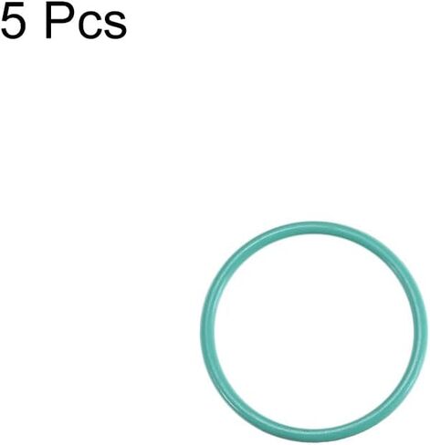 uxcell Fluorine Rubber O-Rings, 8mm OD 6mm ID 1mm Width FKM Seal Gasket for Machinery Plumbing, Green, Pack of 5 in Saudi Arabia