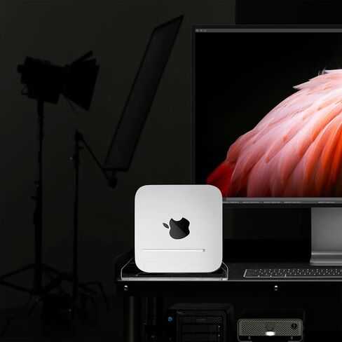 Wall Mount and Under Desk Mount Acrylic Bracket Holder for Mac Studio Mount, Vertical Desktop Stand Compatible with Mac Studio M1 M2 Max/Ultra in Saudi Arabia