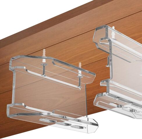 Wall Mount and Under Desk Mount Acrylic Bracket Holder for Mac Studio Mount, Vertical Desktop Stand Compatible with Mac Studio M1 M2 Max/Ultra in Saudi Arabia
