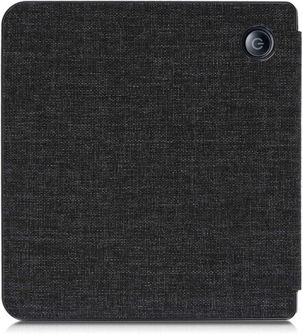 kwmobile Origami Case Compatible with Kobo Libra H2O - Slim Fabric Cover - Dark Grey in Saudi Arabia