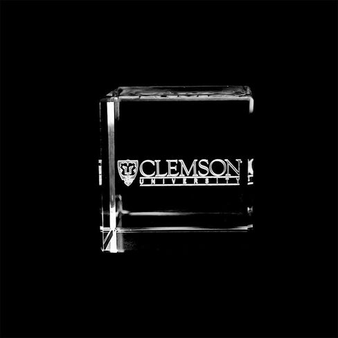 Fan Frenzy Gifts School Logo Crystal Cube | Paper Weight in Saudi Arabia