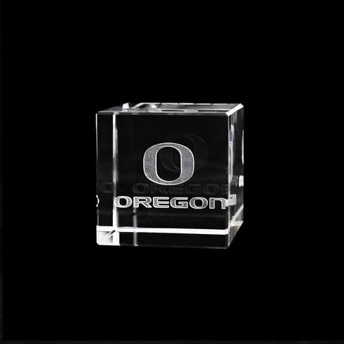 Fan Frenzy Gifts School Logo Crystal Cube | Paper Weight in Saudi Arabia