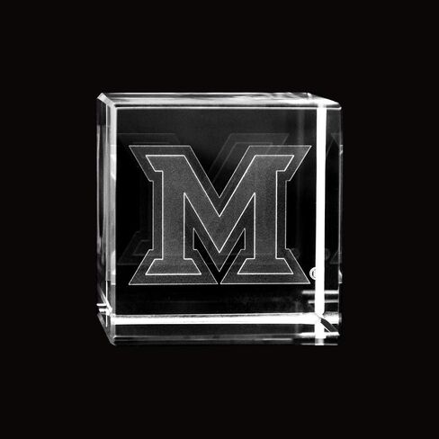 Fan Frenzy Gifts School Logo Crystal Cube | Paper Weight in Saudi Arabia