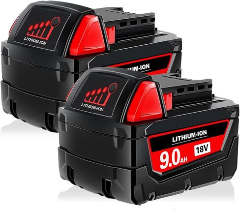 SKYON 18V 6.5Ah 48-11-1850 Battery Replacement for 18V M-18 48-11-1865 48-11-1860 XC6.0Ah 48-11-1850 XC5.0Ah 48-11-1840 XC4.0Ah Lithium-Ion Battery Compatible with Milwaukee 18V M-18 Tools Battery in Kuwait