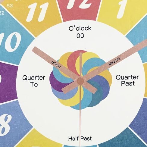 Kids Rug 5.2Ft Large Round Carpet Circle Clock Play Mat Telling Time Educational Rug for Boys Girls Teaching Clock Classroom Playroom Bedroom Rug for Nursery Decor, 63in in Kuwait