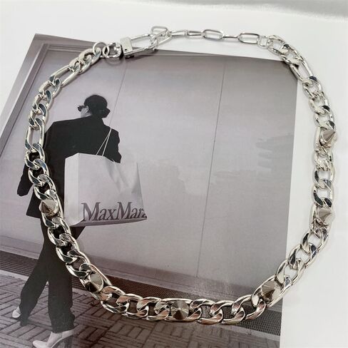 مكتنزة سبايك المختنق قلادة للنساء الفتيات الفولاذ المقاوم للصدأ الأزياء القوطي الشرير القلائد القصيرة رجالي اليدوية قابل للتعديل سلسلة طوق القوطية الهيب هوب الشارع الشهير خمر روك برشام مجوهرات اكسسوارات in Kuwait