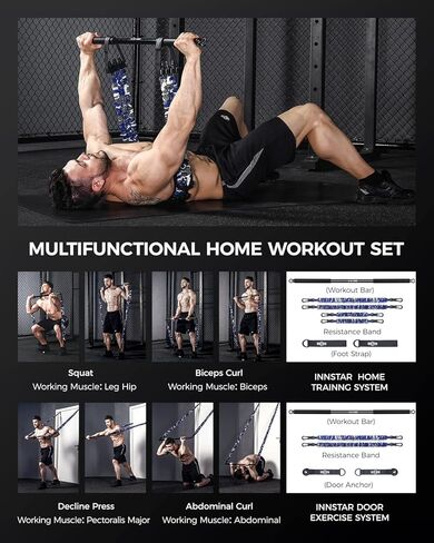 مجموعة الصالة الرياضية المحمولة من INNSTAR لتمارين رفع الطاقة والمقاومة لكامل الجسم in Kuwait