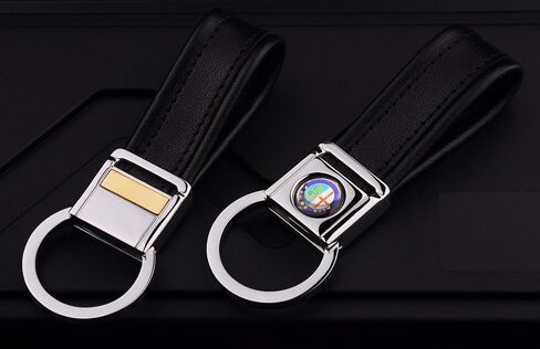 Stainless steel lanyard keychain and leather strap clips compatible with infiniti key fob in Saudi Arabia