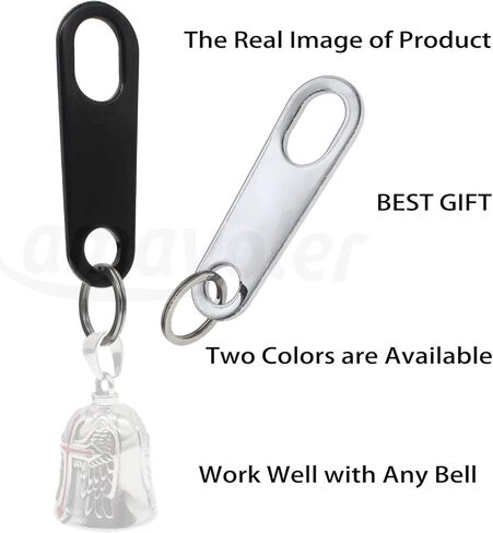 Motorcycle Bell Hangers Luck Riding Bell Hangers with 2 Pieces Split Rings,perfect match for any bell. in Saudi Arabia