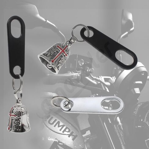 Motorcycle Bell Hangers Luck Riding Bell Hangers with 2 Pieces Split Rings,perfect match for any bell. in Saudi Arabia