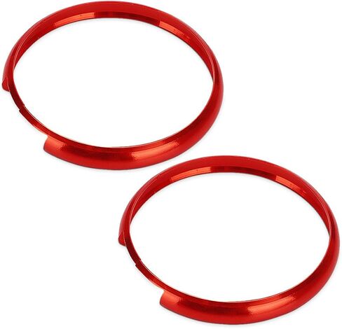 auovo Key Fob Ring Cover for Mini Cooper Smart Key Ring Rim Trim Replacement for Mini Cooper Accessories(2PCS Red) in Saudi Arabia