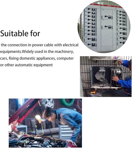 30 قطعة طرف تجعيد بأسمائها الحقيقية 4.8 مم، أطراف كهربائية معزولة أنثى مع كابل 16AWG مقاس 20 سم، موصلات سريعة بأسمائها الحقيقية مع كم عازل، 30 عبوة in Kuwait
