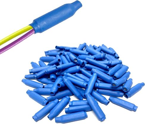 Low Voltage Wire Connectors - B Connectors Silicone Filled Wet B Gel Telephone Alarm Wire Crimp Bean Type Splice for Low Voltage Application, Blue (1000Pcs) in Saudi Arabia