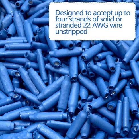 Low Voltage Wire Connectors - B Connectors Silicone Filled Wet B Gel Telephone Alarm Wire Crimp Bean Type Splice for Low Voltage Application, Blue (1000Pcs) in Saudi Arabia