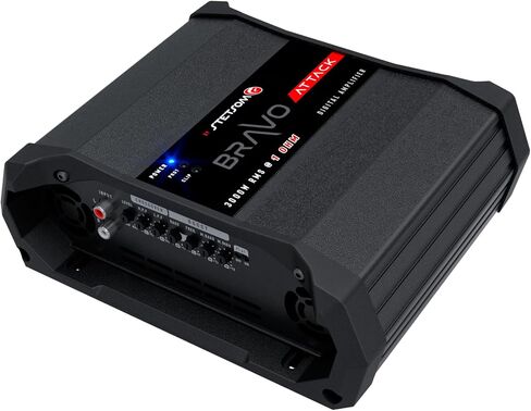 Stetsom Bravo Attack 3000 1 Ohm Mono Car Amplifier, 3000.1 3K Watts RMS, 1Ω Stable Car Audio, Full Range HD Sound Quality, Crossover & Bass Boost, Car Stereo Speaker MD, Smart Coolers in Saudi Arabia