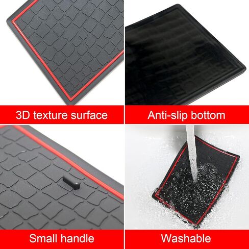Cup Holder for Jeep Compass Accessories 2022 2023 2024 Premium Custom Fit Inserts Center Console Liners Interior Door Pockets Rubber Pad Mat Kit (Blue Trim) - 16 PCS/Set in Kuwait