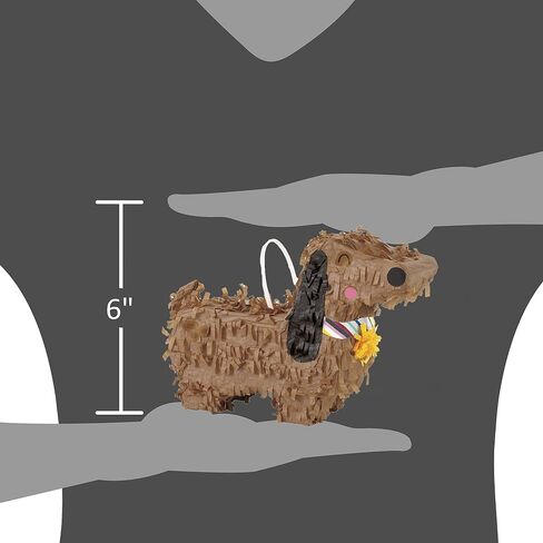 زينة فريدة ورائعة صغيرة من Dachshund Piñata لصالح - 8 بوصة × 5.75 بوصة (قطعة واحدة) - أساسيات الحفلات على شكل كلب من الورق والبطاقات - مثالية لأعياد ميلاد الأطفال والمناسبات ذات الطابع الشخصي in Saudi Arabia