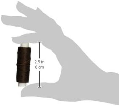 Tandy Leather Factory 1227-02 Waxed Nylon Thread, 25-Yard Spool, Brown in Saudi Arabia