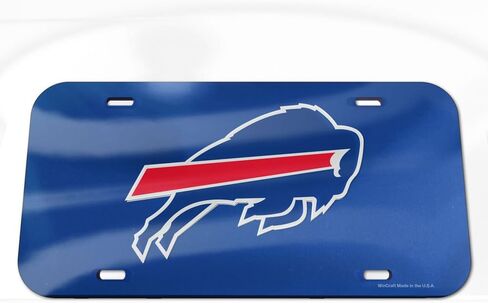 لوحة ترخيص بشعار WinCraft NFL Buffalo Bills Crystal Mirror، لون الفريق، مقاس واحد in Saudi Arabia