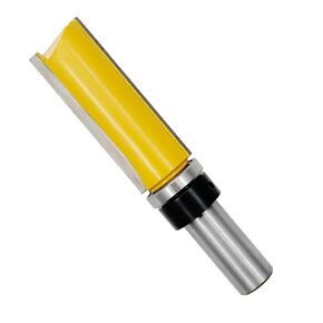 Top Bearing Flush Trim Router Bit, Pattern Router Bit 1/2 Shank, 3/4 Cut Dia, Cutting Depth 2 Inch for Woodcutting Trim Shelf Edging, Veneer or Laminates