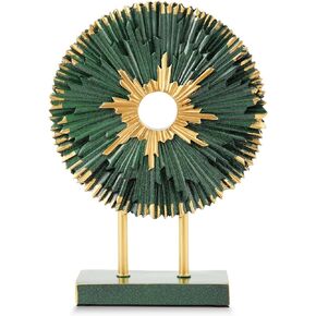 Round Modern Abstract Art Home Decor Resin Statue,Center Decoration for Table,Entryway Entry Table Decor Shelves Decorated Sculpture (Blue)