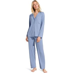 Eberjey Womens Gisele Rib Long Pj Set