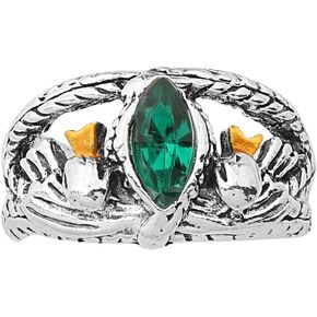 FAADBUK Aragon Rings Jewelry LOTR Aragon's Green Stone Rings 8 to 11 Aragon Snake Gothic Rings
