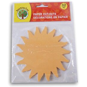 Teaching Tree Paper Cut-Outs - Orange Sun - 32 Count