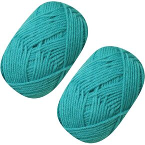 2 Pcs 100g Acrylic Yarn for Crocheting,Soft and Fluffy Crochet Yarn for Knitting and Crafts，4 ply Warm Yarn for DIY Slippers Cushions Dolls Bags Blankets Ornaments and Trinkets(Orange)