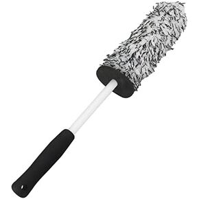 Car Wash Brush Wheel Cleaning Hub Engine Room Gap Ultra Fine Fiber Scratch Resistant (Black) in Saudi Arabia