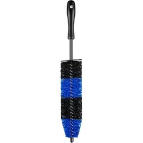 SGCB Automotive Tire Cleaning Brush, Car Detailing Accessories for Cleaning Wheel Easy Reach Wheel Scrubber Large Size Auto and Motor Blue for L XL Size (Large)