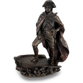 Zeckos Bronze Finish George Washington Delaware Crossing Statue