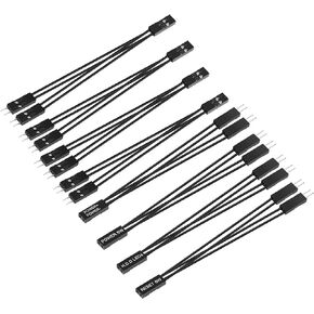GELRHONR 8PCS 2 Pins Single Female to Dual Male Jumper Splitter for PC Motherboard Power Light-Emitting Diode Computer Switch Reset HDD Hard Drive