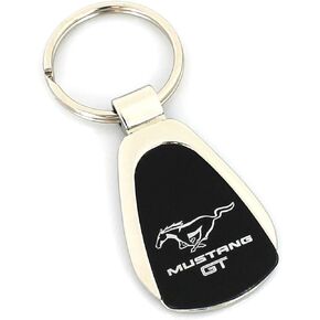 Ford Mustang GT Black Tear Drop Key Chain