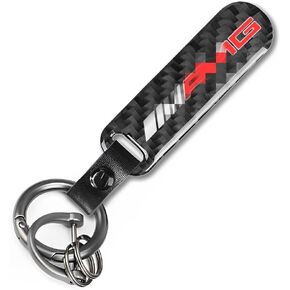 Car Carbon Fiber Keychain Comes with exclusive car logo pattern Compatible with AMG C63 C43 C300 CLA CLS CLA GLA GLB GLC GLE E63 E53 E43 A45 A35 .etc Fashion Sports Keychain Keyring