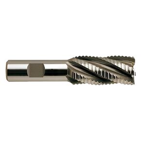 YG-1 60359 HSSCo8 Roughing End Mill, Multi Flute, Regular Length, Coarse Pitch, Uncoated Finish, 3-3/4" Length, 3/4"