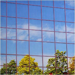 BDF EXS15 Exterior Window Film Daytime Privacy and Sun Control Silver 15 (Dark) - 24in X 14ft