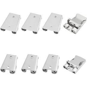 SUPERFINDINGS 8Pcs 2 Sizes Iron Bolo Tie Slider Clasp Bolo Tie Tips Bolo Tie Buckle Accessories for Bolo Tie Making